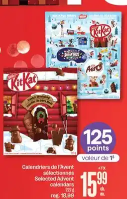Jean Coutu Selected Advent calendars offer