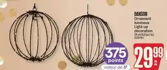 Jean Coutu DANSON Light-up decoration offer