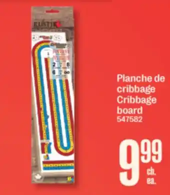 Jean Coutu Cribbage board offer