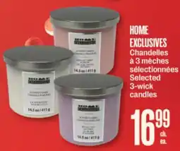 Jean Coutu HOME EXCLUSIVES Selected 3-wick candles offer