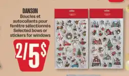 Jean Coutu DANSON Selected bows or stickers for windows offer