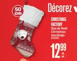 Jean Coutu CHRISTMAS FACTORY Christmas stockings offer