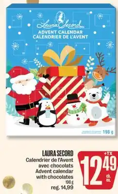 Jean Coutu LAURA SECORD Advent calendar with chocolates offer