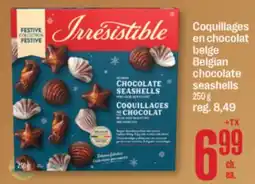 Jean Coutu IRRESISTIBLES Belgian chocolate seashells offer