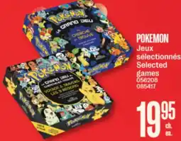 Jean Coutu POKEMON Selected games offer