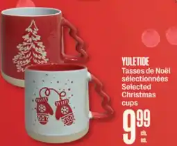 Jean Coutu YULETIDE Selected Christmas cups offer