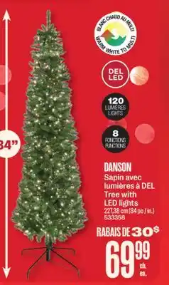 Jean Coutu DANSON Tree with LED lights offer