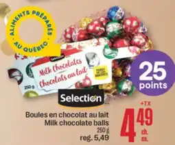 Jean Coutu SELECTION Milk chocolate balls offer