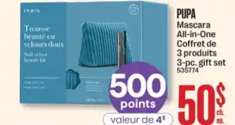 Jean Coutu PUPA Mascara All-in-One 3-pc. gift set offer