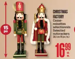 Jean Coutu CHRISTMAS FACTORY Selected nutcrackers offer