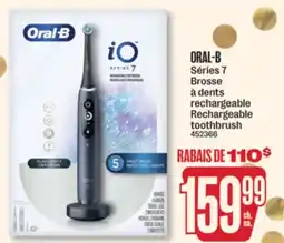 Jean Coutu ORAL-B Séries 7 Rechargeable toothbrush offer