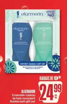 Jean Coutu ALGEMARIN Bubble bath gift set offer