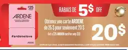 Jean Coutu ARDEN CARD offer