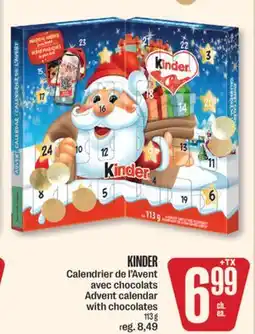Jean Coutu KINDER Advent calendar with chocolates offer