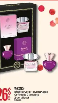 Jean Coutu VERSACE Bright Crystal + Dylan Purple 2-pc. gift set offer