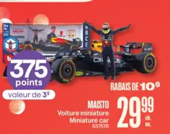 Jean Coutu MAISTO Miniature car offer
