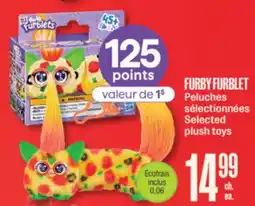 Jean Coutu FURBY FURBLET Selected plush toys offer