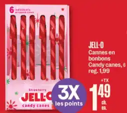 Jean Coutu JELL-O Candy canes offer