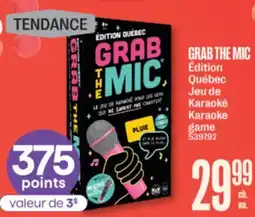 Jean Coutu GRAB THE MIC Karaoke game offer