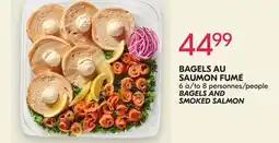 IGA BAGELS AND SMOKED SALMON offer