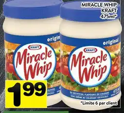 Supermarché PA MIRACLE WHIP KRAFT offer