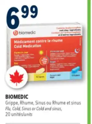 Familiprix BIOMEDIC Flu, Cold, Sinus or Cold and sinus, 20units offer