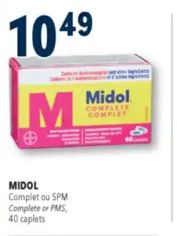 Familiprix MIDOL, Complete or PMS, 40 caplets offer