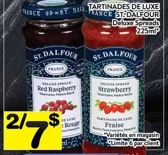 Supermarché PA TARTINADES DE LUXE ST. DALFOUR | Deluxe Spreads offer