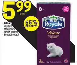 Uniprix ROYALE VELOUR Mouchoirs, Boîtes/Facial tissues, Boxes offer