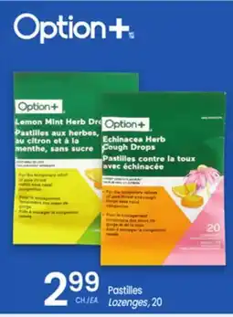 Uniprix OPTION+ Pastilles/Lozenges offer