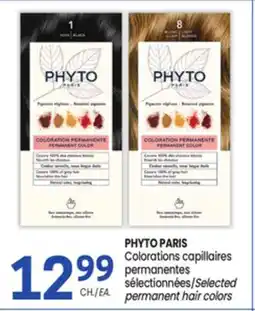 Uniprix PHYTO PARIS Colorations capillaires permanentes sélectionnées/Selected permanent hair colors offer