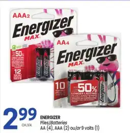 Uniprix ENERGIZER Piles/Batteries offer