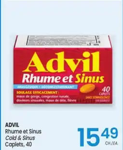 Uniprix ADVIL Rhume et Sinus / Cold & Sinus Caplets offer