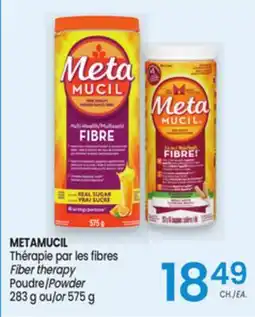 Uniprix METAMUCIL Thérapie par les fibres Poudre / Fiber therapy Powder offer