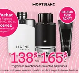 Uniprix MONTBLANC Fragrances sélectionnées/Selected fragrances offer