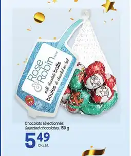 Uniprix ROSE & ROBIN Chocolats sélectionnés/Selected chocolates offer