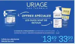 Uniprix URIAGE Coffrets duo sélectionnés /Selected duo sets offer