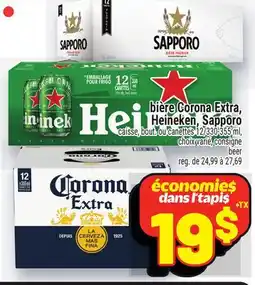 Metro BIÈRE CORONA EXTRA, HEINEKEN, SAPPORO | BEER offer