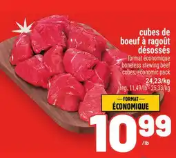 Metro CUBES DE BOEUF À RAGOÛT DÉSOSSÉS | BONELESS STEWING BEEF CUBES offer