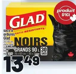 Metro SACS À ORDURES GLAD | GLAD GARBAGE BAGS offer
