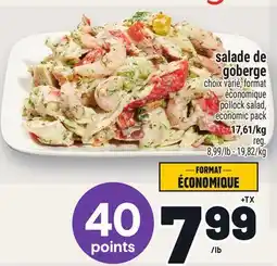 Metro SALADE DE GOBERGE | POLLOCK SALAD offer