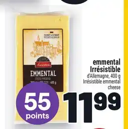 Metro EMMENTAL IRRÉSISTIBLE | IRRÉSISTIBLE EMMENTAL CHEESE offer