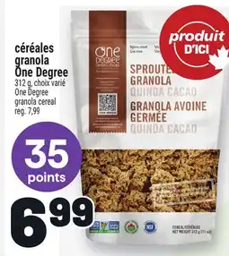 Metro CÉRÉALES GRANOLA ONE DEGREE | ONE DEGREE GRANOLA CEREAL offer
