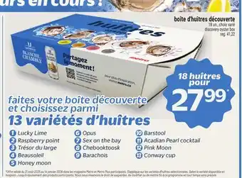 Metro BOÎTE D'HUÎTRES DÉCOUVERTE | DISCOVERY OYSTER BOX offer
