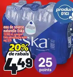 Metro EAU DE SOURCE NATURELLE ESKA | ESKA NATURAL SPRING WATER offer