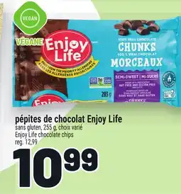 Metro PÉPITES DE CHOCOLAT ENJOY LIFE | ENJOY LIFE CHOCOLATE CHIPS offer