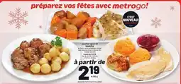 Metro ASSIETTE RAGOÛT DE BOULETTES | MEATBALL STEW PLATE offer