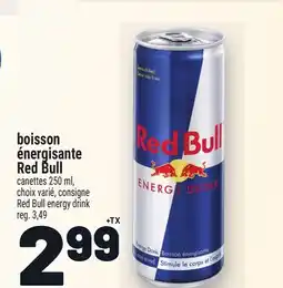 Metro BOISSON ÉNERGISANTE RED BULL | RED BULL ENERGY DRINK offer