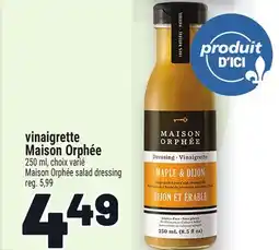 Metro VINAIGRETTE MAISON ORPHÉE | MAISON ORPHÉE SALAD DRESSING offer