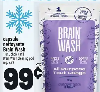 Metro CAPSULE NETTOYANTE BRAIN WASH | BRAIN WASH CLEANING POD offer